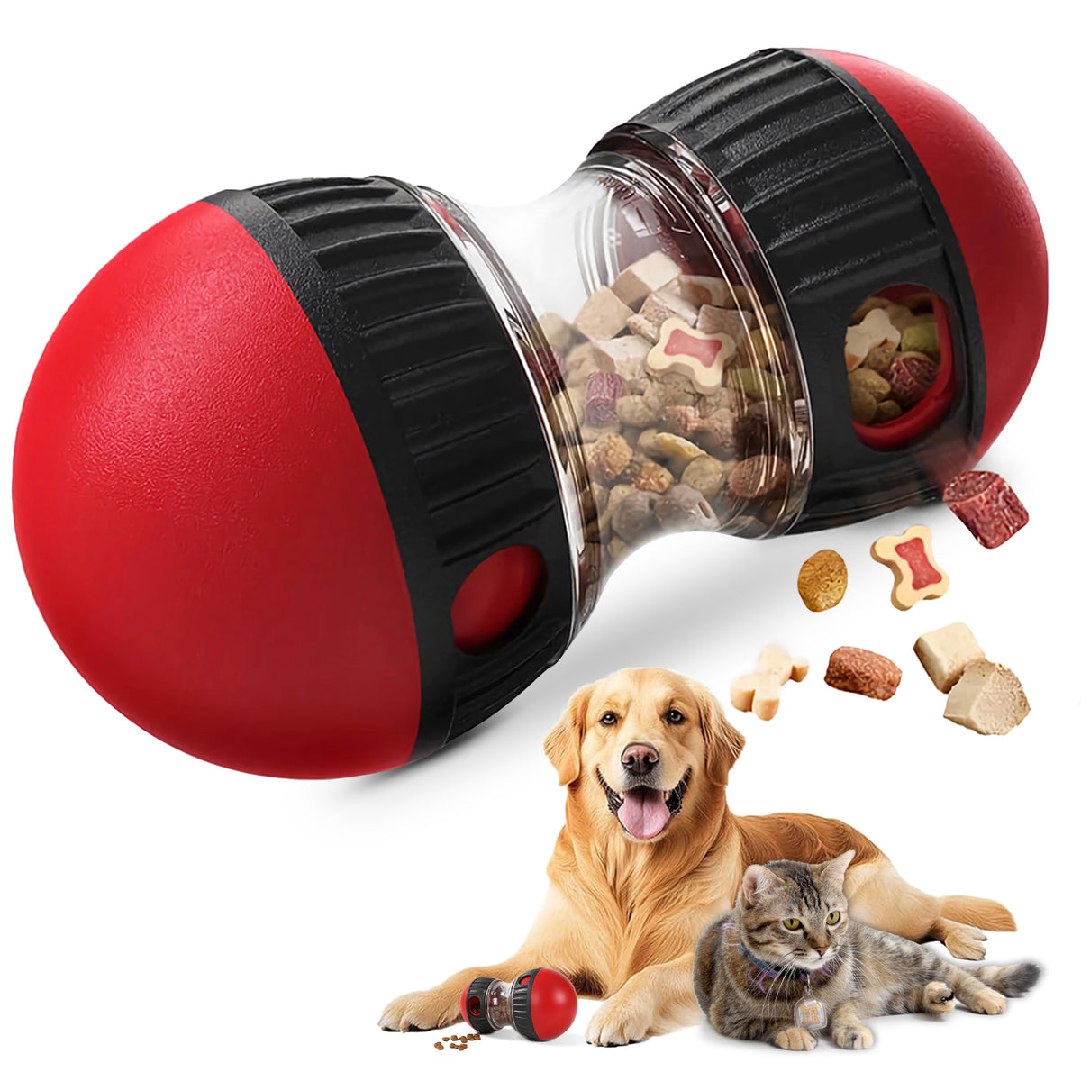 Nestloft Treat Puzzle Ball, red